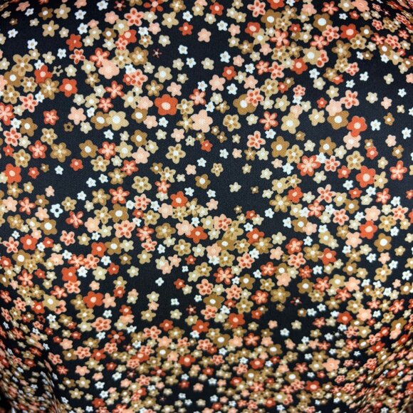 Vintage 70s Shirtdress Womens Medium Floral Print Top Button Up Long Sleeve - Picture 4 of 14